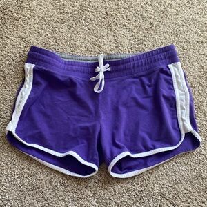 Purple Nike shorts